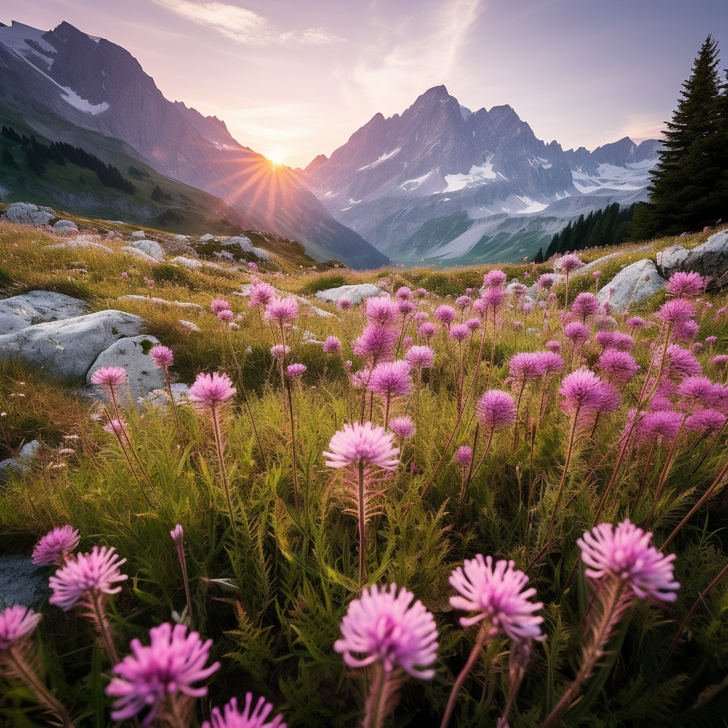 A hike in the Swiss Alps